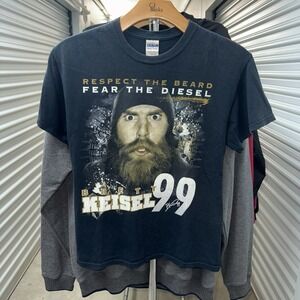 Black Pittsburgh Steelers Brett Keisel 99 Defensive End Shirt Size Medium